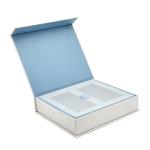 Custom Luxury Flip Top Cardboard Black Paper Magnetic Gift Box Packaging With
