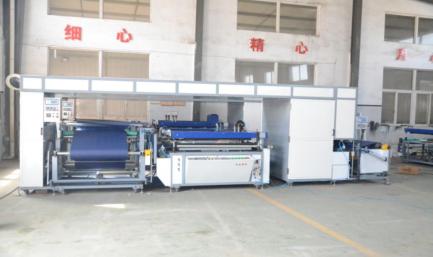 Automated Single Color Non Woven Screen Printing Machine / Roll To Roll Screen Printing Equipment