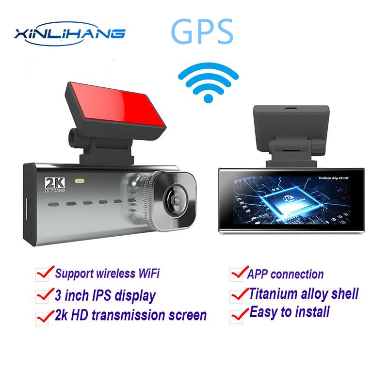Car DVR SONY IMX335 2K Dash Cam Ultra HD Dual Lens 3.16 Inches
