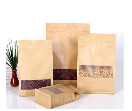 Custom Printing Moisture-Proof Food Grade Custom Design Kraft Paper Bags For Flour Packaging 1 Kg