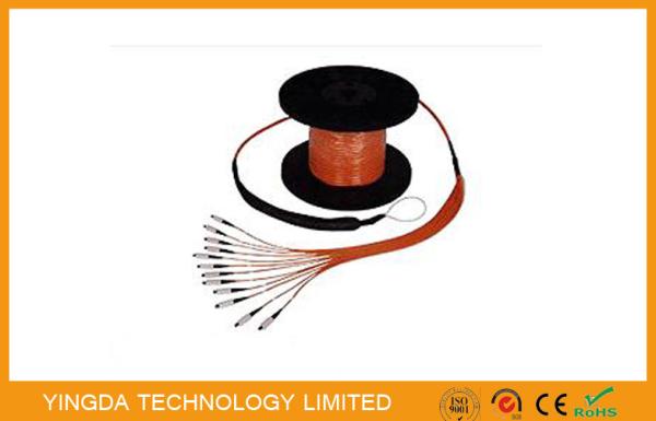 8 / 12 Core Pre -Terminated Fiber Optic Patch Cord Truck Cable Assembly With