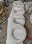 Modern Figure Eight Shape Design Living Room Kitchen Island Spanish Natural