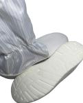 PVC Leather Upper ESD Safety Shoes 5mm Stripe Sleeve Comfortable PU Sole
