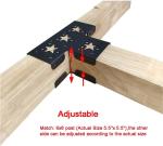 ISO9001 Rohs CE 16949 Certified Iron Pergola Brackets for Wooden Beams