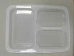 3-Compartment Takeaway Plastic Food Container Plastic Type Pp Fast Food Box Food