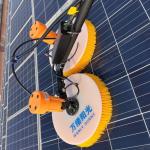 Dual-Supply Photovoltaic Cleaner with Double Rotary Heads and 3.5 Meters