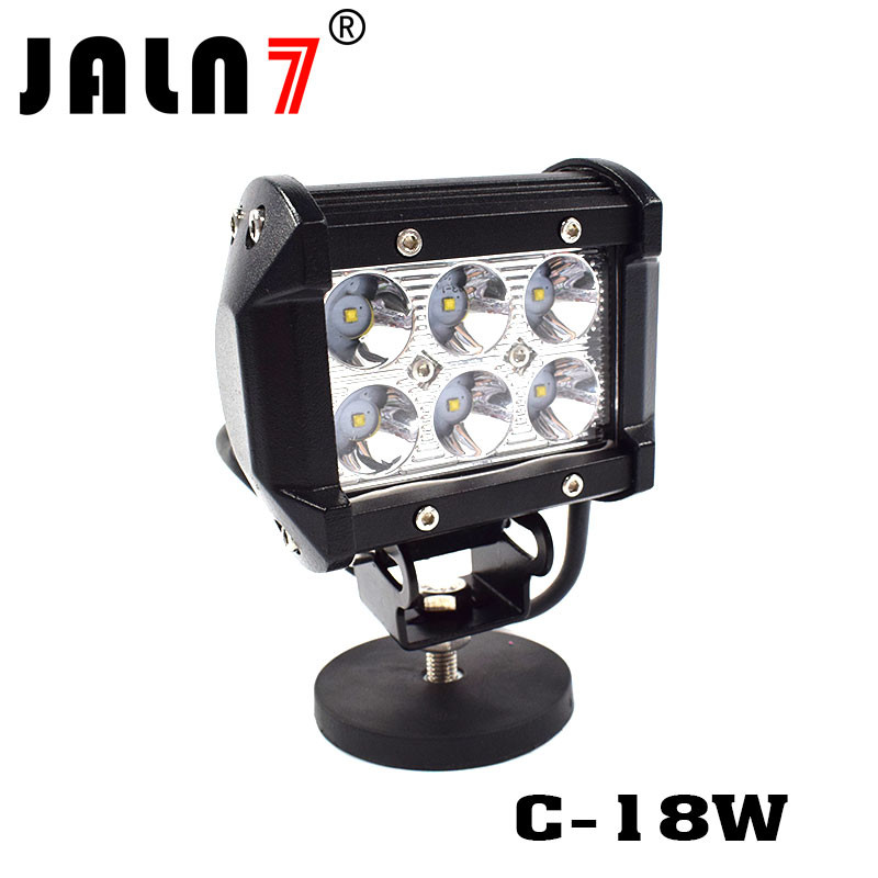 LED Light Bar JALN7 18W CREE Spot Flood Combo LED Driving Lamp Super Bright Off Road Lights LED Work Light Boat Jeep