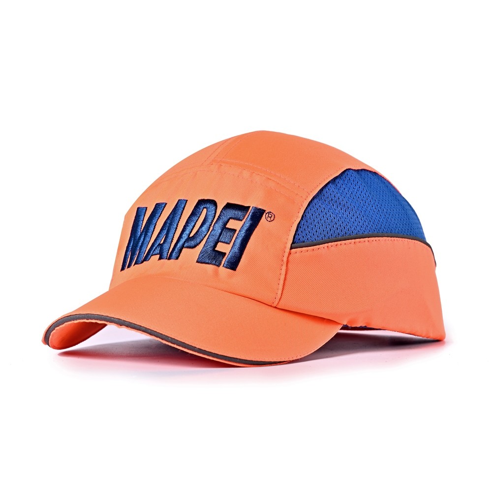 Orange Hat With Blue Embroidery Safety Bump Cap Pass CE EN812 Bump Cap small qty