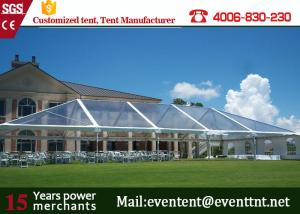 Wholesale 15 Meter large clear transparent wedding Tent Custom For Conference - 30 ℃ To + 70 ℃ Working Temperature from china suppliers