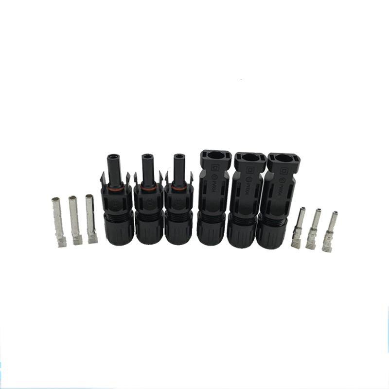 TUV 1000V Solar System Accessories , Waterproof Solar Panel Connectors