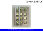 Weatherproof Green Backlit Metal Keypad For Low - Lit Environment