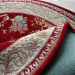 Luxury Style Computer Jaquard Machine Made Carpet Anti-Slip Backing Flower Rugs