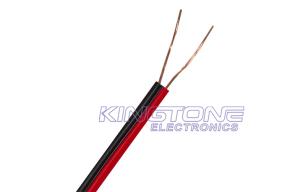 Wholesale Flat 2 Cores Red Black 2 × 1.50mm2 Audio Speaker Cable Stranded OFC Conductor from china suppliers