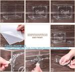Acrylic Wedding Card Box Money Post Gift Box Holder, Clear Card Box Large Letter