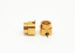 SMPM RF Coaxial Connector Male Solder Right Angle 50Ω Impedance with Glass