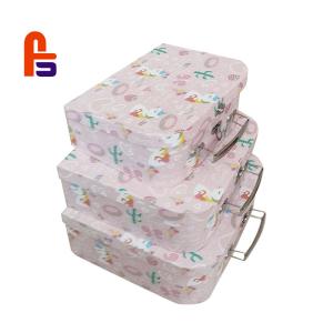 Wholesale Coated Paper Cardboard Suitcase Box CMYK Color With CE ISO BSCI Certification from china suppliers