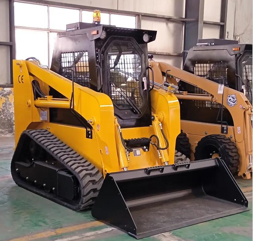 60HP 75HP 100HP EPA Approved Cheap Full-Hydraulic Earth Auger Mini Tracked Skid Steer Loader for Sale