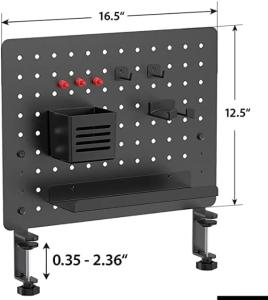 Wholesale Flexible Metal Pegboard Desk Accessories for Office Gaming Home Magnetic Privacy Panel from china suppliers