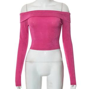 Wholesale OEM maufactory European maufactory American Women'S Polyester One Shoulder Long Sleeve Clothing OEM from china suppliers