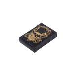 Black PVC Plastic Poker Cards Hot Gold And Silver Stamped