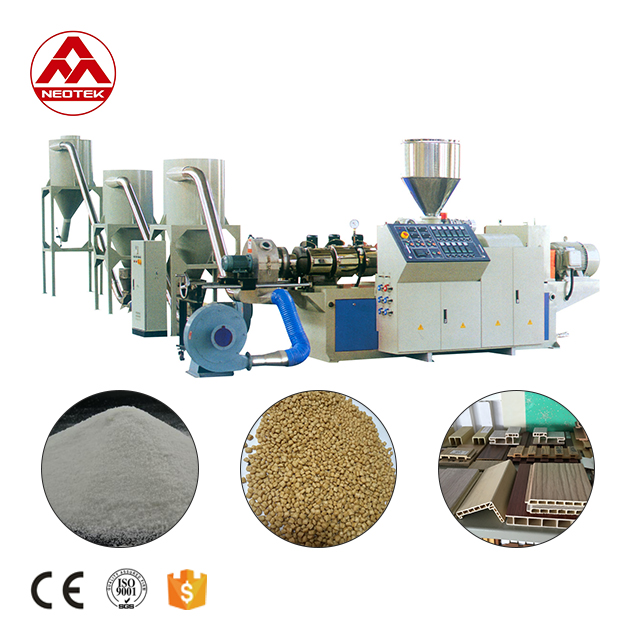 Consumption PVC Based WPC Pelletizer with 380V 50hz Voltage and 188 1 Screw L/D Ratio