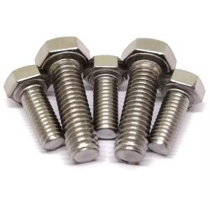 Wholesale 12mm Thread Length M6 Silver Hex Head Bolts for Pharmaceutical Applications from china suppliers