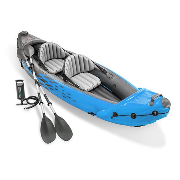 Quality Rowing Two Person Inflatable Tandem Canoe Kayak Inflatable Boat 3.12m*0.91m for sale