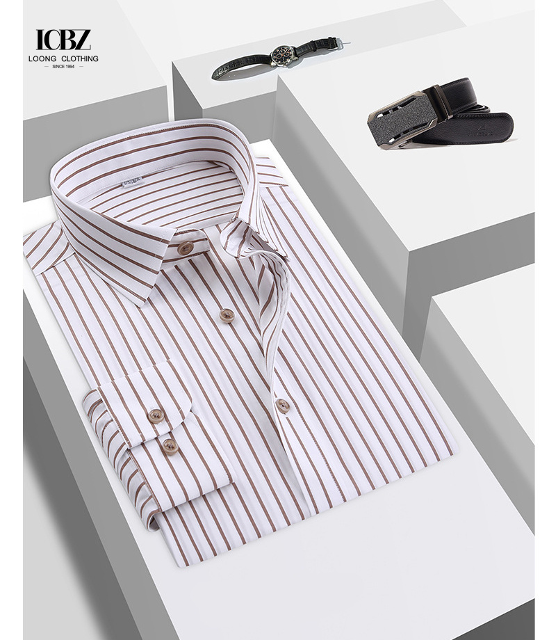 Man Cotton Short Long Sleeve French Cuff Formal Dress Shirts for Professional Attire