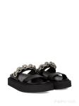 Suede Midsoles ODM Womens Soft Bottom Slippers With Buckled Straps
