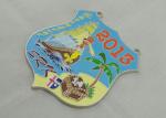 Nickel Plating University Enamel Medal , Zinc Alloy With Soft Enamel