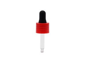 Wholesale 18mm Plastic Pipette Droppers Red Closure Matte Black Teat For Essential Oil from china suppliers