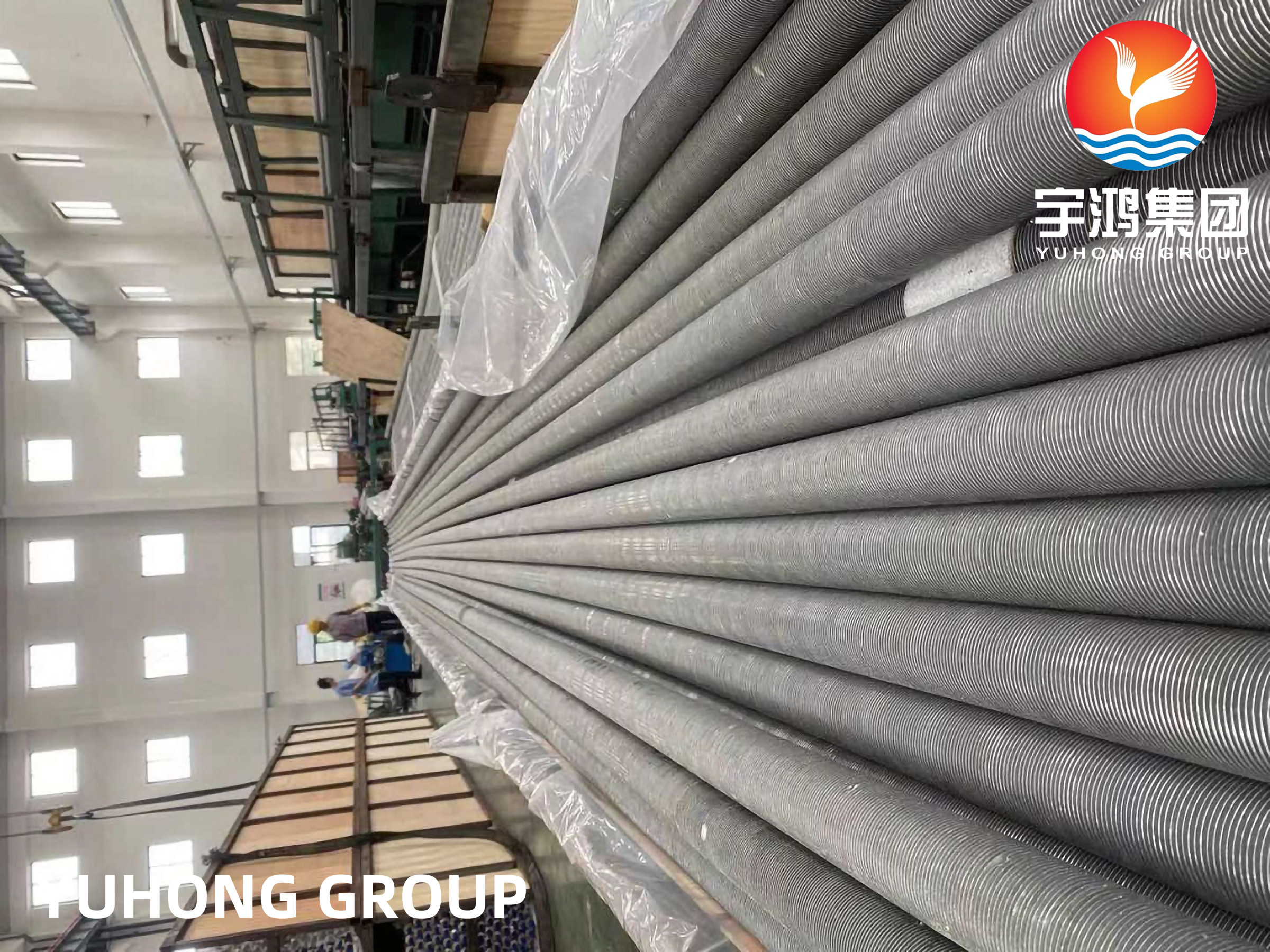 Heat Exchanger Tube ASTM A213 TP304 / 304L / TP316L Spiral Extruded Type Fin Tube Heating Cooling Tube
