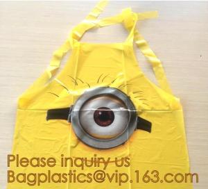 Wholesale Recyclable Material Heat Seal Beedo Printed Plastic Party Apron Bag,eco-friendly cooking apron adult waterproof oilproof from china suppliers