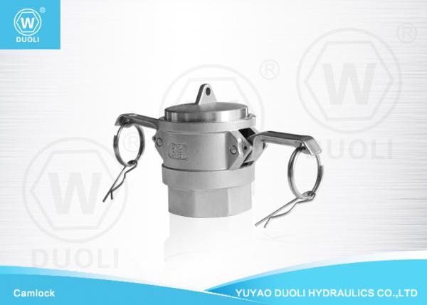 Hydraulic Quick Release Couplings , Type D Female Thread Aluminum Camlock