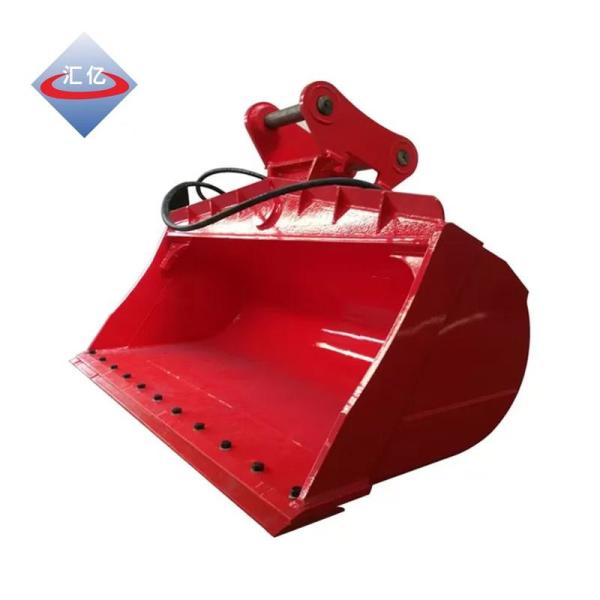 Flat Bottom Excavator Tilting Bucket 45 Degree Ditch Cleaning And Sloping