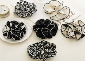 Wholesale Summer fabric edge ruffled flower large hair band hair accessories French elegant feminine scrunchie head accessorie from china suppliers