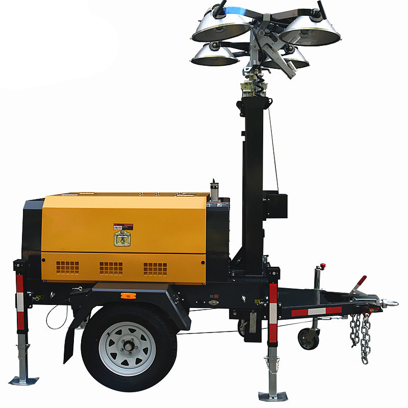 Events Diesel Light Tower Portable Diesel Engine LED Tower Light Flood Lighting Tower