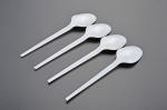 Disposable spoon long handle plastic spoon white color spoon