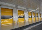 Electrical High Speed Steel Roller Shutter Door PVC Surface For Logistics Center
