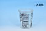 Acceptable OEM 1L Ice Cream Cup Custom Logo Food Grade PP Oversize Yogurt Cups