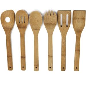 Wholesale Stylish Design Bamboo Cooking Utensil Set No Plastic No Petrochemicals No Varnishes from china suppliers