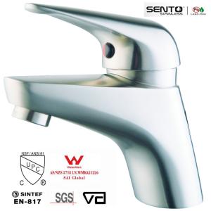 Wholesale SENTO stainless bathroom faucet with watermark from china suppliers
