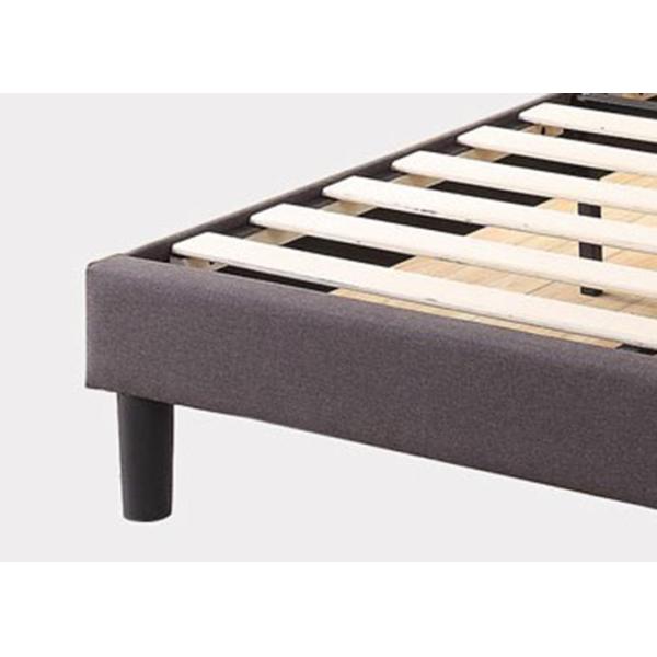 Modern Fabric Bed Frame Upholstered Button Tufted Premium Platform Bed Wood Slat Support