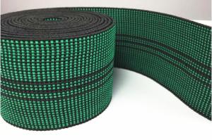 Wholesale indoor sofa accessories green color elastic webbing belt width 2 inch from china suppliers