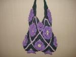 Bag Large shoulder bag handbag tote purse purple green bag
