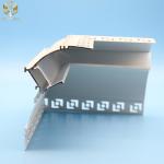 90 Degree Corner Aluminium Led Strip Profile Ceiling Recessed