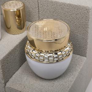 Wholesale Gold Cream Glass Jars 50g Face Body Skincare Packaging Container from china suppliers