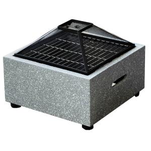 Wholesale 3 in 1 Square Wood Burning Firepit Charcoal BBQ Grill Table Combo for Outdoor Product from china suppliers