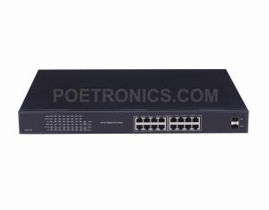 Wholesale POE-S216G_16 Port IEEE802.3af/at Gigabit PoE Switch(250W Internal Power)_POETRONICS from china suppliers