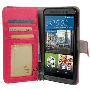 Wholesale HTC ONE M9 leather wallet cases with card slots ，various colors available from china suppliers